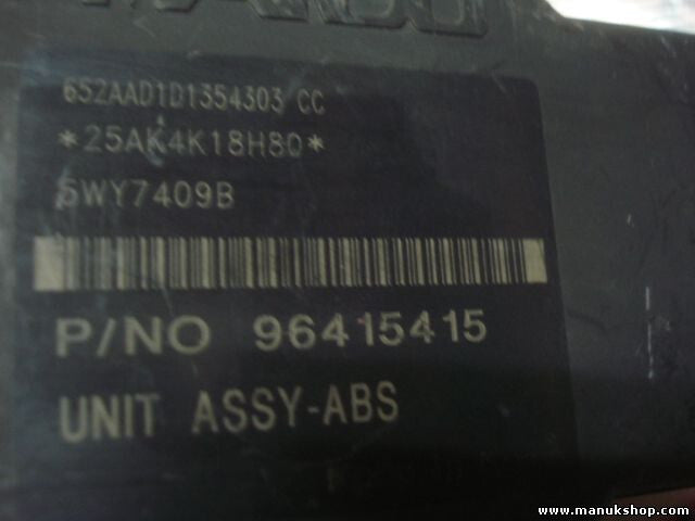 ABS Hydraulikblock Chevrolet Rezzo 96415415UM ZJTNB039596 96415415 5WY7409B