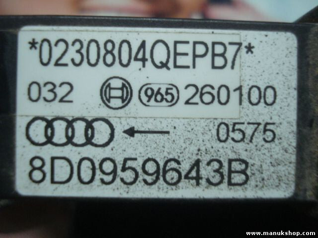 Airbagsensor Airbagsteuergerät Audi A4 8D0959643B 8D0 959 643 B 8DO959643B
