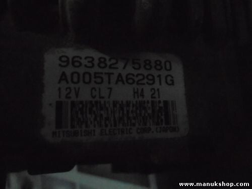 Lichtmaschine Suzuki Peugeot 1007 Partner Citroën 9638275880 A005TA6291G 12V