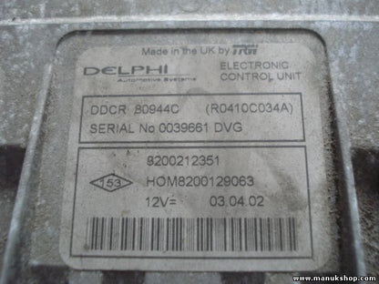 Motorsteuergerät Renault Cilo 8200212351 HOM8200129063 8200129063 R0410C034A
