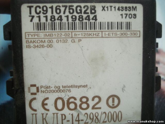 Steuergerät Wegfahrsperre Alarmmodul Mazda 323F 1998–2003 TC91675G2B X1T14383M