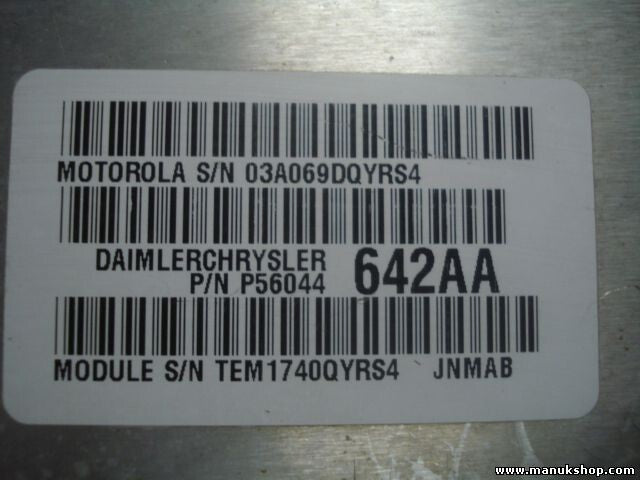Steuergerät Jeep Grand Cherokee P56044642AA P56044 642AA MOTOROLA JNMAB