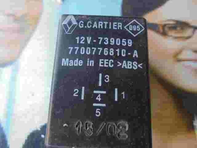 Wischerrelais Megane Twingo 7700776810A 7700776810-A G.CARTIER 12V-739059
