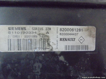 Motorsteuergerät Renault Kangoo SIEMENS S110130334A 8200061281 8200044437
