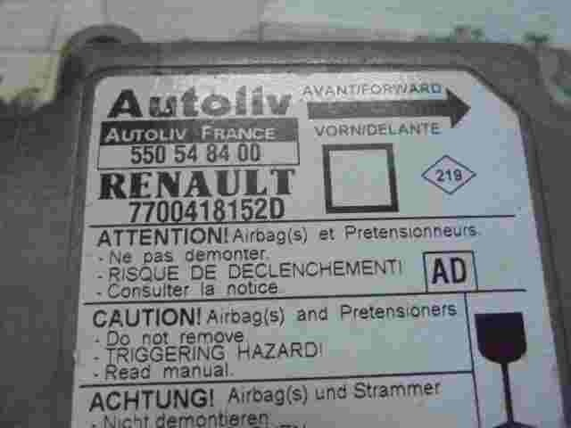 Airbagsensor Airbagsteuergerät Renault Megane (AD) 7700418152D 550548400
