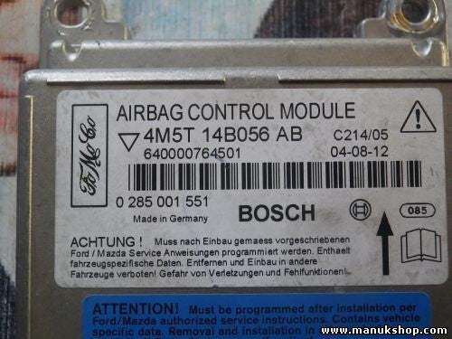 Airbagsensor Airbagsteuergerät Ford Focus C-MAX 4M5T14B056AB 0285001551
