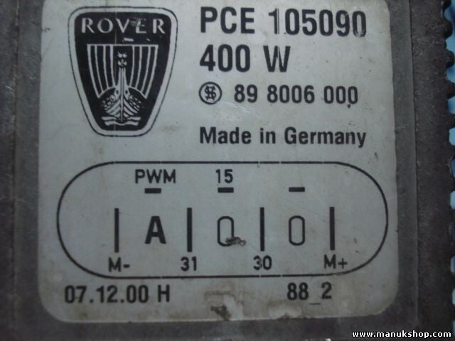 Relais Lüfter-Kühler Rover 45 MG PCE105090 PCE 105090 898006000 89 8006 000