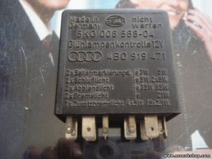 Bremslichtkontrolle Relais Audi A3 A4 A6 4B0919471 4BO919471 HELLA 5KG00656804