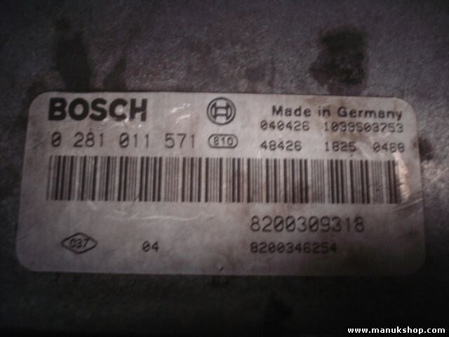 Motorsteuergerät Renault Laguna II 2001-2005 0281011571 8200309318 8200346254