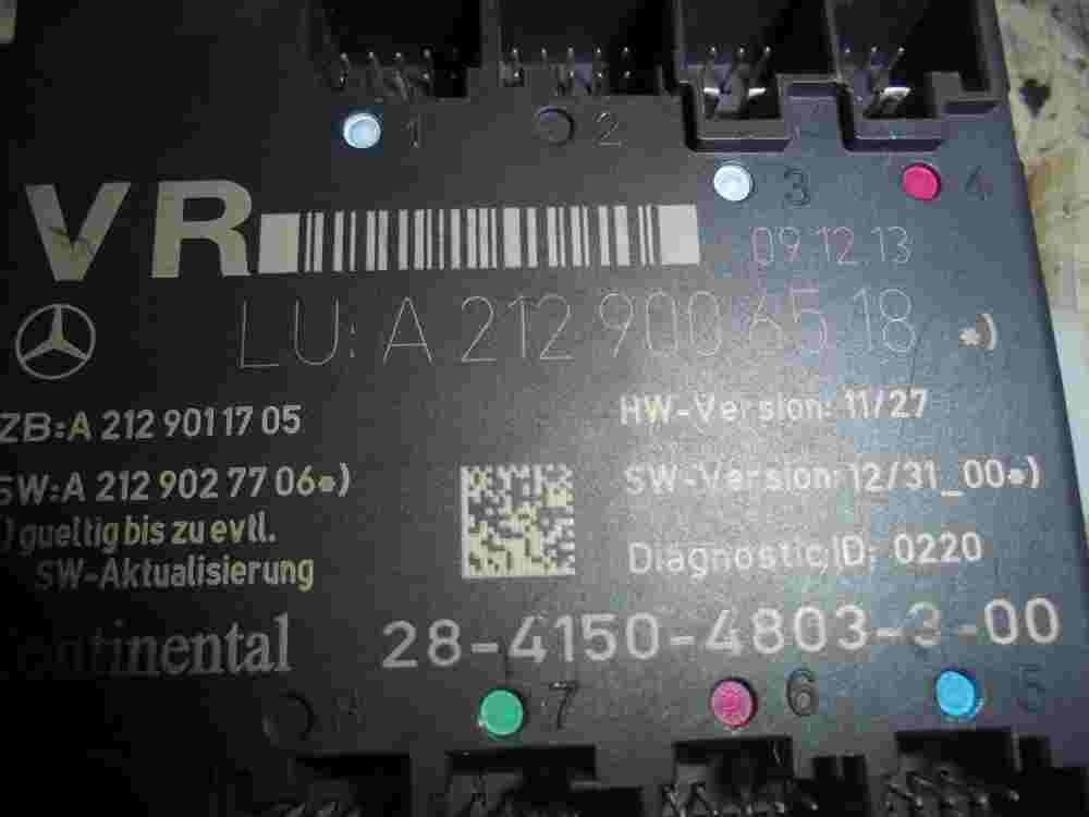 Steuermodul Oszillator Gepäck Türschloss Mercedes W212 A2129006518 A2129011705