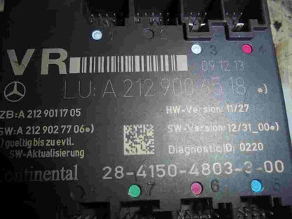 Steuermodul Oszillator Gepäck Türschloss Mercedes W212 A2129006518 A2129011705