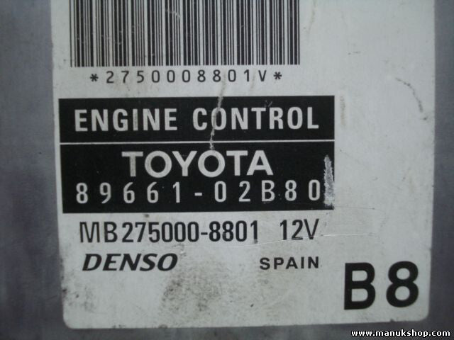 Motorsteuergerät Toyota Corolla 8966102B80 89661-02B80 DENSO MB275000-8801