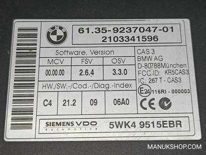 Steuergerät Wegfahrsperre Alarmmodul BMW E87 E92 6135923704701 5WK49515EBR