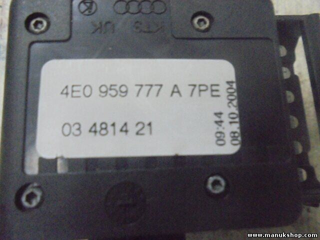 Sitzheizung schalter rechts Audi A8, S8 Bj 03-07 4E0959777A 7PE 4E0959777A7PE
