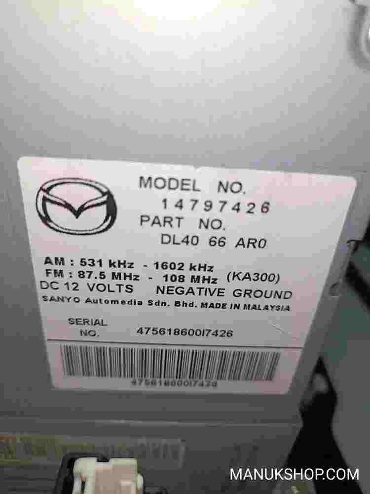 Radio CD WMA MP3  Mazda 2 DL4066AR0 DL40 66 AR0 14797426 AM 531 FM 87.5
