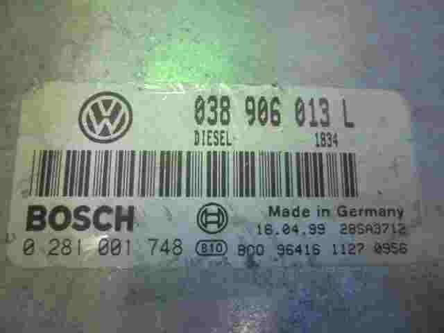 Motorsteuergerät Seat Arosa 1.7 038906013L DIESEL 1834 28SA3712 BOSCH 0281001748
