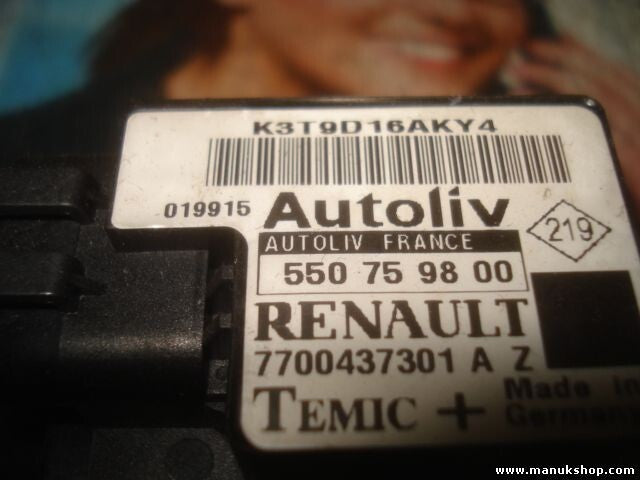 Airbagsensor Airbagsteuergerät Renault Megane Scenic 7700437301A 550759800
