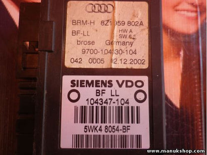 Fensterheber steuergerät Audi A2 8Z1959802A 9700104330104 SIEMENS 5WK48054BF
