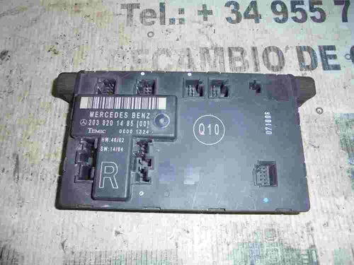 Karosseriesteuergerät Mercedes W203 2038201485 203 820 14 85 Q10 TEMIC 0000 1324