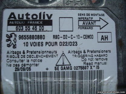 Airbagsensor Airbagsteuergerät Peugeot 407 (AH) 9655880880 603554600