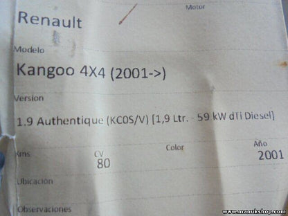 Wasserkühler Renault Kangoo 4x4 1.9 2001 8200072713A RA1292 870264A RA0230860