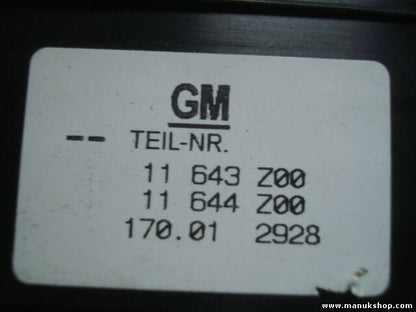 Lichtschalter Opel 11 643 Z00 11643Z00 11 644 Z00 11644Z00 170.01 2928