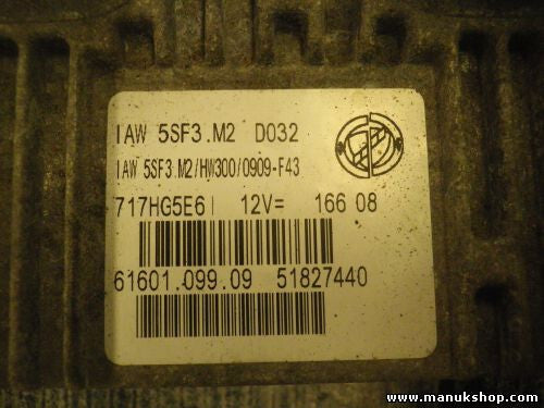 Motorsteuergerät Fiat Grande Punto 199 51827440 6160109909 IAW5SF3M2 717HG5E6