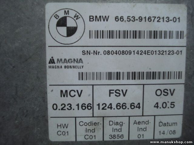 Steuereinheit Türspiegelkamera BMW X5 E70 X6 66539167213 6653916721301 9167213