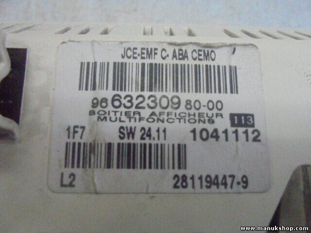Bordcomputer Citroen C5 2007 Peugeot 207 307 966323098000 9663230980 1041112