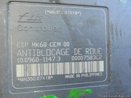 ABS Steuergerät Citroen C5 10096011473 10.0960-1147.3 ATE ESP MK60 00007503C2