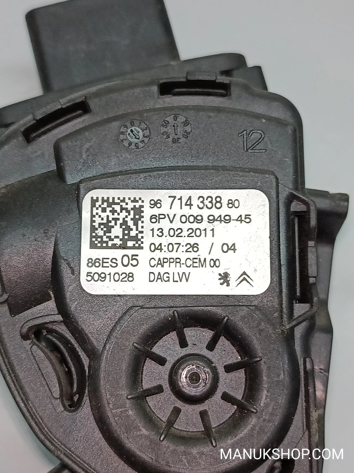 Gaspedalpotentiometer Peugeot Citroen 9671433880 96 714 338 80 6PV00994945