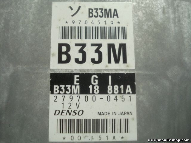Motorsteuergerät Mazda Demio DENSO B33M18881A B33M 18 881A 2797000451 B33MA