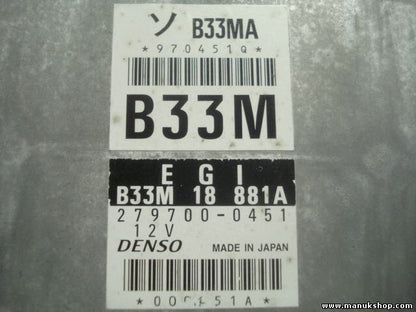 Motorsteuergerät Mazda Demio DENSO B33M18881A B33M 18 881A 2797000451 B33MA