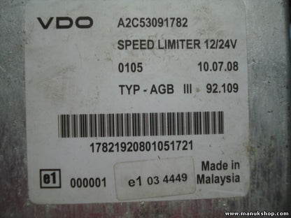 Steuergerät Iveco Eurotech Mitsubishi Renault A2C53091782 TYP.AGB III 92.109