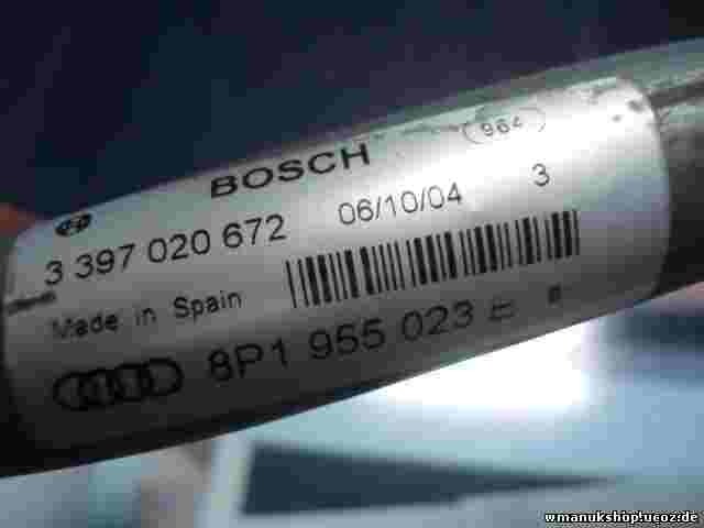 Wischermotor Gestänge Audi A3 8P1955023E 8P1 955 023 E BOSCH 3397020672