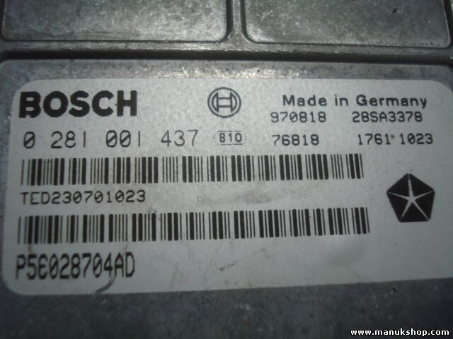 Motorsteuergerät Jeep Grand Cherokee Crysler P56028704AD 56028704AD 0281001437