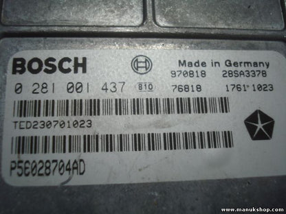 Motorsteuergerät Jeep Grand Cherokee Crysler P56028704AD 56028704AD 0281001437