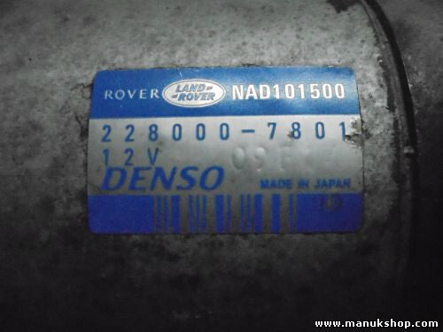 Anlasser Land Rover Freelander 2.0 Td4 Rover 75 2.0 CDTi 2280007801 NAD101500