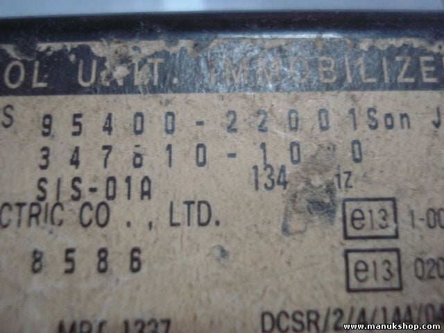 Steuergerät Wegfahrsperre Alarmmodul Hyundai Accent 9540022001 3478101000