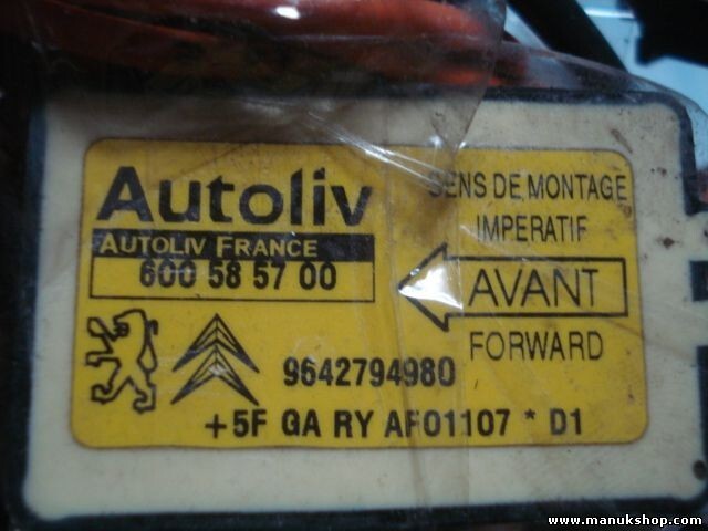 Airbagsensor Airbagsteuergerät Peugeot Partner 9642794980 AUTOLIV 600585700