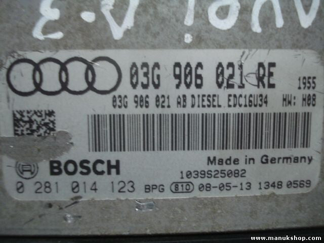 Motorsteuergerät Audi A3 VW Leon 03G906021RE 03G906021AB 0281014123 1039S25082