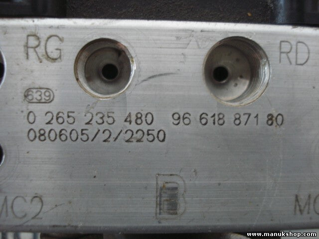 ABS Hydraulikblock Peugeot 307 9663940680 9661887180 BOSCH 0265235480 0265950796