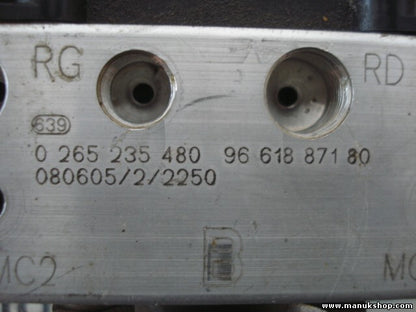 ABS Hydraulikblock Peugeot 307 9663940680 9661887180 BOSCH 0265235480 0265950796
