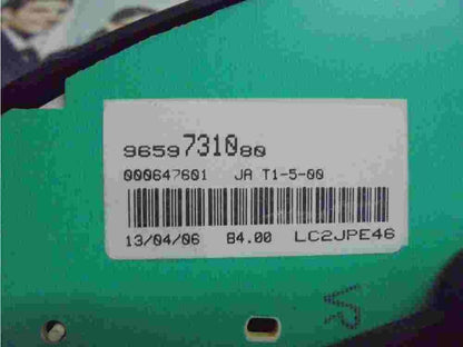 Kombiinstrument Tacho Peugeot 206 9659731080 9659 7310 80 000647601