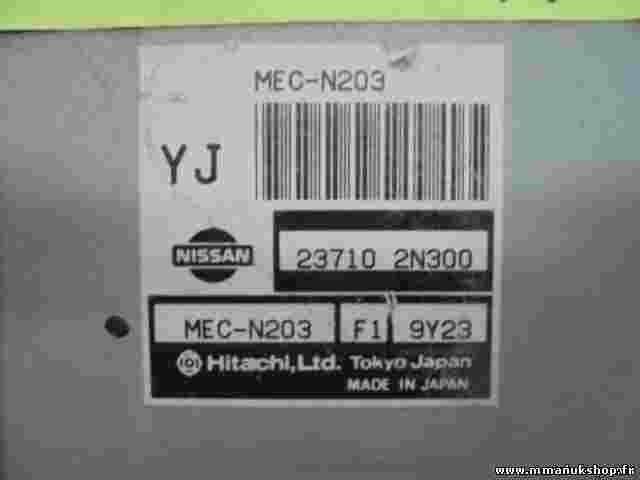 Motorsteuergerät Nissan Almera N15 1995-99 237102N300 23710 2N300 MECN203F19Y23