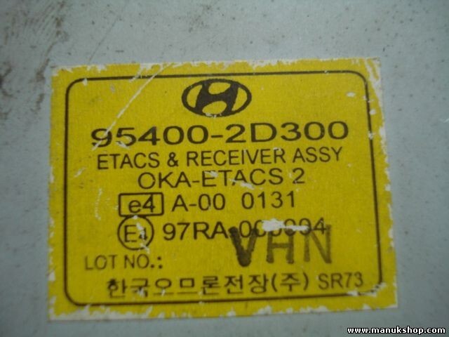 Steuergerät Wegfahrsperre Alarmmodul Hyundai ELANTRA 02 954002D300 97RA000004