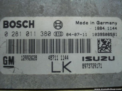 Motorsteuergerät Opel Astra H GM 12992628 48313 1671 8973729171 0281011380