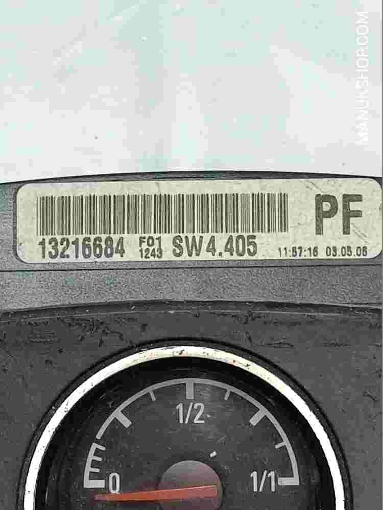 Kombiinstrument Tacho Opel Astra H Zafira B 13216684PF 13216684 Siemens F011246