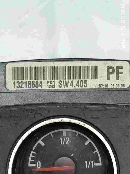 Kombiinstrument Tacho Opel Astra H Zafira B 13216684PF 13216684 Siemens F011246