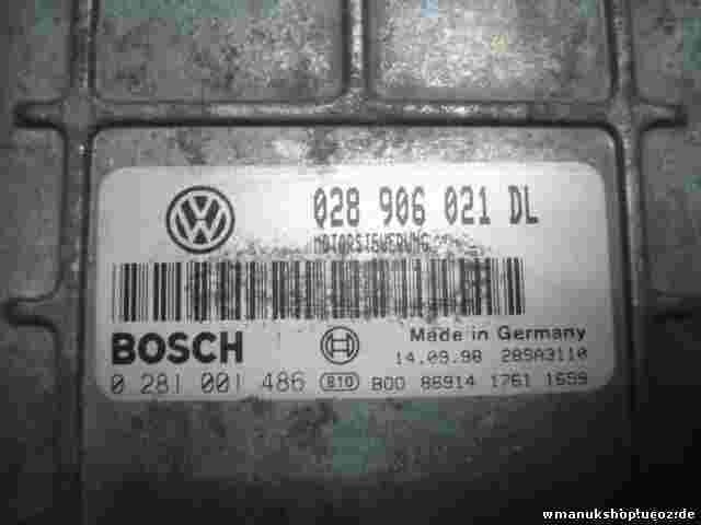 Motorsteuergerät VW Caddy Kasten Seat Inca 1998 028906021DL 028906021 0281001486
